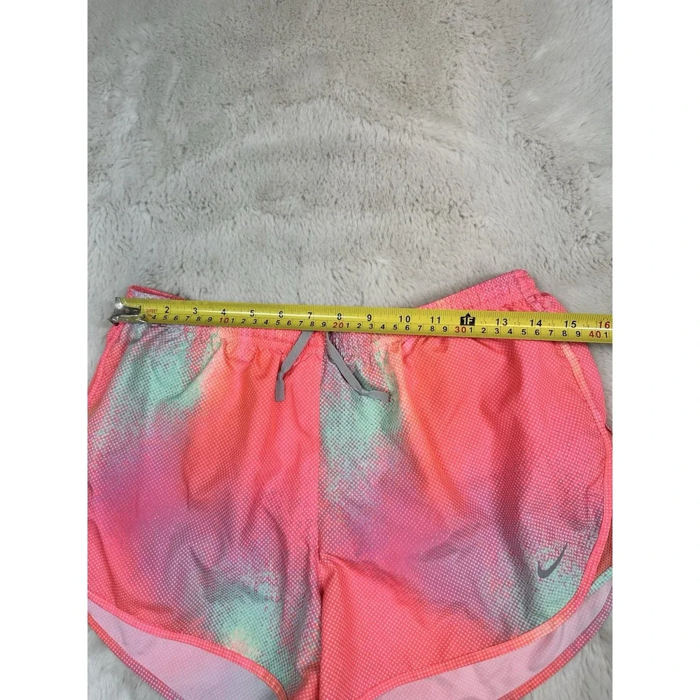 Nike Dri-Fit  Lined active/Swimming Shorts Size L pink Tie‎ Dye Zipper In Back